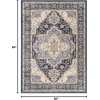 image:imageNourison Home Essentials IndoorOutdoor Distressed Beige Rust 6 x 9 Area Rug Non Shedding Easy Care Pet FriendlyNavy