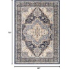 image:imageNourison Home Essentials IndoorOutdoor Distressed Beige Rust 6 x 9 Area Rug Non Shedding Easy Care Pet FriendlyNavy