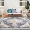 image:imageNourison Home Essentials IndoorOutdoor Distressed Beige Rust 6 x 9 Area Rug Non Shedding Easy Care Pet FriendlyNavy