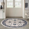 image:imageNourison Home Essentials Outdoor Ivory Blue 5 x 7 Area Rug Easy Clean Non Shedding Bed Room Living Room Dining Room Deck Backyard Patio 5x7Ivory Blue