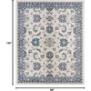 image:imageNourison Home Essentials Outdoor Ivory Blue 5 x 7 Area Rug Easy Clean Non Shedding Bed Room Living Room Dining Room Deck Backyard Patio 5x7Ivory Blue