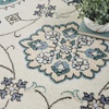 image:imageNourison Home Essentials Outdoor Ivory Blue 5 x 7 Area Rug Easy Clean Non Shedding Bed Room Living Room Dining Room Deck Backyard Patio 5x7Ivory Blue