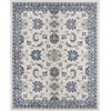 image:imageNourison Home Essentials Outdoor Ivory Blue 5 x 7 Area Rug Easy Clean Non Shedding Bed Room Living Room Dining Room Deck Backyard Patio 5x7Ivory Blue