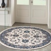 image:imageNourison Home Essentials Outdoor Ivory Blue 5 x 7 Area Rug Easy Clean Non Shedding Bed Room Living Room Dining Room Deck Backyard Patio 5x7Ivory Blue