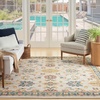 image:imageNourison Home Essentials Outdoor Ivory Blue 5 x 7 Area Rug Easy Clean Non Shedding Bed Room Living Room Dining Room Deck Backyard Patio 5x7Ivory Gold