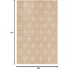 image:imageNourison Home Essentials Outdoor Navy Ivory 5 x 7 Area Rug Easy Cleaning Non Shedding Bed Room Living Room Dining Room Deck Backyard Patio 5x7Beige Ivory