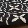image:imageNourison Home Essentials Outdoor Navy Ivory 5 x 7 Area Rug Easy Cleaning Non Shedding Bed Room Living Room Dining Room Deck Backyard Patio 5x7Black Ivory