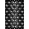 image:imageNourison Home Essentials Outdoor Navy Ivory 5 x 7 Area Rug Easy Cleaning Non Shedding Bed Room Living Room Dining Room Deck Backyard Patio 5x7Black Ivory