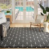 image:imageNourison Home Essentials Outdoor Navy Ivory 5 x 7 Area Rug Easy Cleaning Non Shedding Bed Room Living Room Dining Room Deck Backyard Patio 5x7Black Ivory