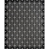 image:imageNourison Home Essentials Outdoor Navy Ivory 5 x 7 Area Rug Easy Cleaning Non Shedding Bed Room Living Room Dining Room Deck Backyard Patio 5x7Black Ivory