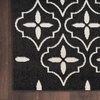 image:imageNourison Home Essentials Outdoor Navy Ivory 5 x 7 Area Rug Easy Cleaning Non Shedding Bed Room Living Room Dining Room Deck Backyard Patio 5x7Black Ivory