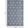 image:imageNourison Home Essentials Outdoor Navy Ivory 5 x 7 Area Rug Easy Cleaning Non Shedding Bed Room Living Room Dining Room Deck Backyard Patio 5x7Blue Ivory