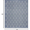 image:imageNourison Home Essentials Outdoor Navy Ivory 5 x 7 Area Rug Easy Cleaning Non Shedding Bed Room Living Room Dining Room Deck Backyard Patio 5x7Blue Ivory