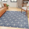 image:imageNourison Home Essentials Outdoor Navy Ivory 5 x 7 Area Rug Easy Cleaning Non Shedding Bed Room Living Room Dining Room Deck Backyard Patio 5x7Blue Ivory