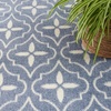 image:imageNourison Home Essentials Outdoor Navy Ivory 5 x 7 Area Rug Easy Cleaning Non Shedding Bed Room Living Room Dining Room Deck Backyard Patio 5x7Blue Ivory