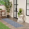 image:imageNourison Home Essentials Outdoor Navy Ivory 5 x 7 Area Rug Easy Cleaning Non Shedding Bed Room Living Room Dining Room Deck Backyard Patio 5x7Blue Ivory