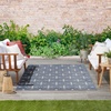 image:imageNourison Home Essentials Outdoor Navy Ivory 5 x 7 Area Rug Easy Cleaning Non Shedding Bed Room Living Room Dining Room Deck Backyard Patio 5x7Blue Ivory