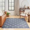 image:imageNourison Home Essentials Outdoor Navy Ivory 5 x 7 Area Rug Easy Cleaning Non Shedding Bed Room Living Room Dining Room Deck Backyard Patio 5x7Blue Ivory