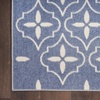 image:imageNourison Home Essentials Outdoor Navy Ivory 5 x 7 Area Rug Easy Cleaning Non Shedding Bed Room Living Room Dining Room Deck Backyard Patio 5x7Blue Ivory