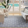 image:imageNourison Home Essentials Outdoor Navy Ivory 5 x 7 Area Rug Easy Cleaning Non Shedding Bed Room Living Room Dining Room Deck Backyard Patio 5x7Blue Ivory