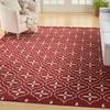 image:imageNourison Home Essentials Outdoor Navy Ivory 5 x 7 Area Rug Easy Cleaning Non Shedding Bed Room Living Room Dining Room Deck Backyard Patio 5x7Brick Ivory