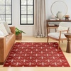 image:imageNourison Home Essentials Outdoor Navy Ivory 5 x 7 Area Rug Easy Cleaning Non Shedding Bed Room Living Room Dining Room Deck Backyard Patio 5x7Brick Ivory