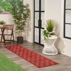 image:imageNourison Home Essentials Outdoor Navy Ivory 5 x 7 Area Rug Easy Cleaning Non Shedding Bed Room Living Room Dining Room Deck Backyard Patio 5x7Brick Ivory