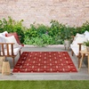 image:imageNourison Home Essentials Outdoor Navy Ivory 5 x 7 Area Rug Easy Cleaning Non Shedding Bed Room Living Room Dining Room Deck Backyard Patio 5x7Brick Ivory