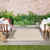 image:imageNourison Home Essentials Outdoor Navy Ivory 5 x 7 Area Rug Easy Cleaning Non Shedding Bed Room Living Room Dining Room Deck Backyard Patio 5x7Ivory Beige