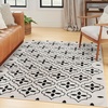 image:imageNourison Home Essentials Outdoor Navy Ivory 5 x 7 Area Rug Easy Cleaning Non Shedding Bed Room Living Room Dining Room Deck Backyard Patio 5x7Ivory Black