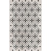 image:imageNourison Home Essentials Outdoor Navy Ivory 5 x 7 Area Rug Easy Cleaning Non Shedding Bed Room Living Room Dining Room Deck Backyard Patio 5x7Ivory Black