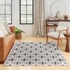 image:imageNourison Home Essentials Outdoor Navy Ivory 5 x 7 Area Rug Easy Cleaning Non Shedding Bed Room Living Room Dining Room Deck Backyard Patio 5x7Ivory Black