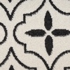 image:imageNourison Home Essentials Outdoor Navy Ivory 5 x 7 Area Rug Easy Cleaning Non Shedding Bed Room Living Room Dining Room Deck Backyard Patio 5x7Ivory Black