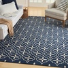 image:imageNourison Home Essentials Outdoor Navy Ivory 5 x 7 Area Rug Easy Cleaning Non Shedding Bed Room Living Room Dining Room Deck Backyard Patio 5x7Navy Ivory
