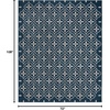 image:imageNourison Home Essentials Outdoor Navy Ivory 5 x 7 Area Rug Easy Cleaning Non Shedding Bed Room Living Room Dining Room Deck Backyard Patio 5x7Navy Ivory