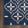 image:imageNourison Home Essentials Outdoor Navy Ivory 5 x 7 Area Rug Easy Cleaning Non Shedding Bed Room Living Room Dining Room Deck Backyard Patio 5x7Navy Ivory