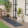 image:imageNourison Home Essentials Outdoor Navy Ivory 5 x 7 Area Rug Easy Cleaning Non Shedding Bed Room Living Room Dining Room Deck Backyard Patio 5x7Navy Ivory