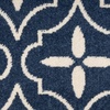 image:imageNourison Home Essentials Outdoor Navy Ivory 5 x 7 Area Rug Easy Cleaning Non Shedding Bed Room Living Room Dining Room Deck Backyard Patio 5x7Navy Ivory