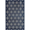 image:imageNourison Home Essentials Outdoor Navy Ivory 5 x 7 Area Rug Easy Cleaning Non Shedding Bed Room Living Room Dining Room Deck Backyard Patio 5x7Navy Ivory
