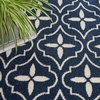 image:imageNourison Home Essentials Outdoor Navy Ivory 5 x 7 Area Rug Easy Cleaning Non Shedding Bed Room Living Room Dining Room Deck Backyard Patio 5x7Navy Ivory
