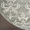 image:imageNourison Home Euphoria Vintage Grey 710 x ROUND Area Rug Easy Cleaning Non Shedding Bed Room Living Room Dining Room Kitchen 8 RoundGrey