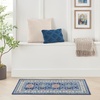 image:imageNourison Home Fulton Blue 110 x 5 Area Rug  Easy Clean Non Shedding Bed Room Living Room Dining Room Kitchen 5 RunnerBlue