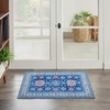 image:imageNourison Home Fulton Blue 110 x 5 Area Rug  Easy Clean Non Shedding Bed Room Living Room Dining Room Kitchen 5 RunnerBlue