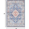 image:imageNourison Home Fulton Blue 5 x 7 Area Rug  Easy Clean Non Shedding Bed Room Living Room Dining Room Kitchen 5 x 7Blue