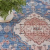 image:imageNourison Home Fulton Blue 5 x 7 Area Rug  Easy Clean Non Shedding Bed Room Living Room Dining Room Kitchen 5 x 7Blue