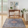 image:imageNourison Home Fulton Blue 5 x 7 Area Rug  Easy Clean Non Shedding Bed Room Living Room Dining Room Kitchen 5 x 7Blue