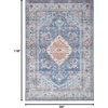 image:imageNourison Home Fulton Blue 5 x 7 Area Rug  Easy Clean Non Shedding Bed Room Living Room Dining Room Kitchen 5 x 7Blue