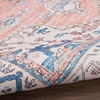 image:imageNourison Home Fulton Blue 5 x 7 Area Rug  Easy Clean Non Shedding Bed Room Living Room Dining Room Kitchen 5 x 7Coral