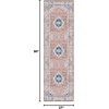 image:imageNourison Home Fulton Blue 5 x 7 Area Rug  Easy Clean Non Shedding Bed Room Living Room Dining Room Kitchen 5 x 7Coral