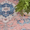 image:imageNourison Home Fulton Blue 5 x 7 Area Rug  Easy Clean Non Shedding Bed Room Living Room Dining Room Kitchen 5 x 7Coral